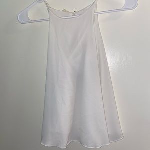 White spaghetti strapped top!